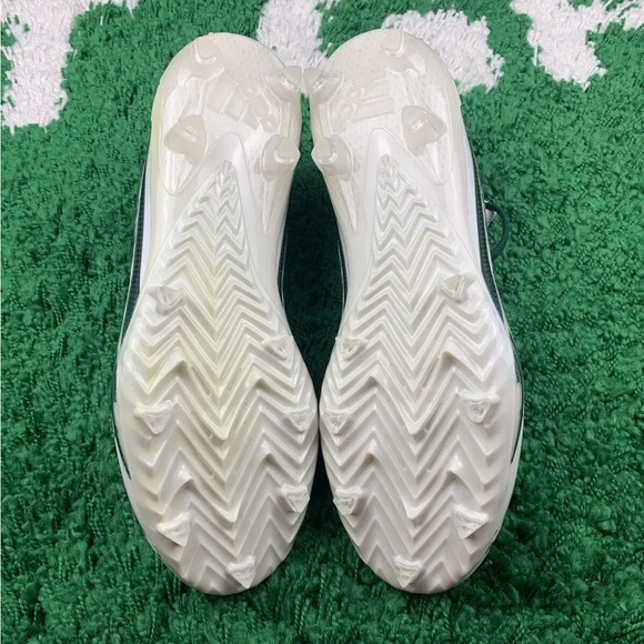 Adidas Adizero Football Cleats White Dark Green Men’s Size 11.5 NEW GZ6915 - Picture 4 of 4